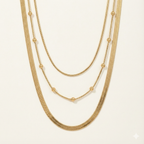 Golden Aura Multi-Layer Chain Necklace