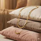 Golden Curve Bar Layered Necklace