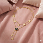 Midnight Heart Layered Necklace