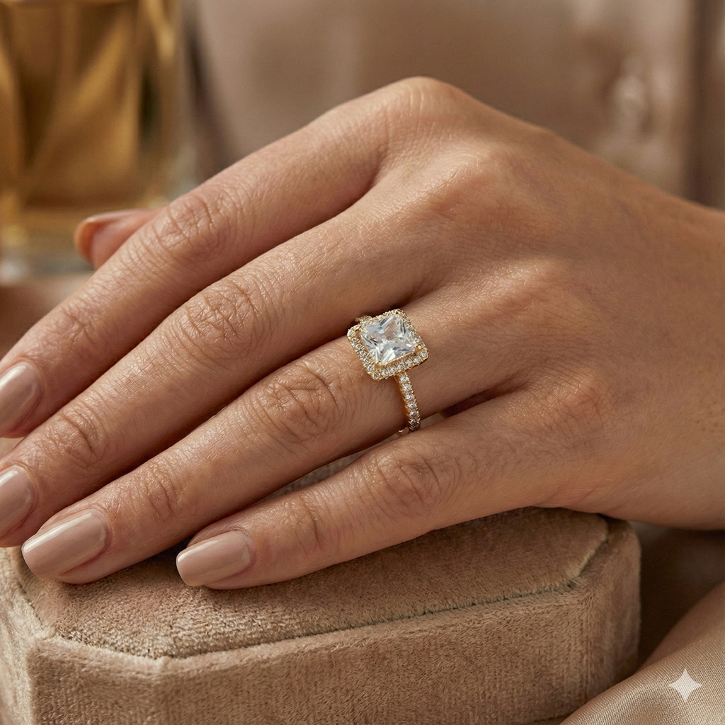 The Royal Princess Halo Ring