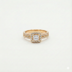 The Royal Square Adjustable Solitaire