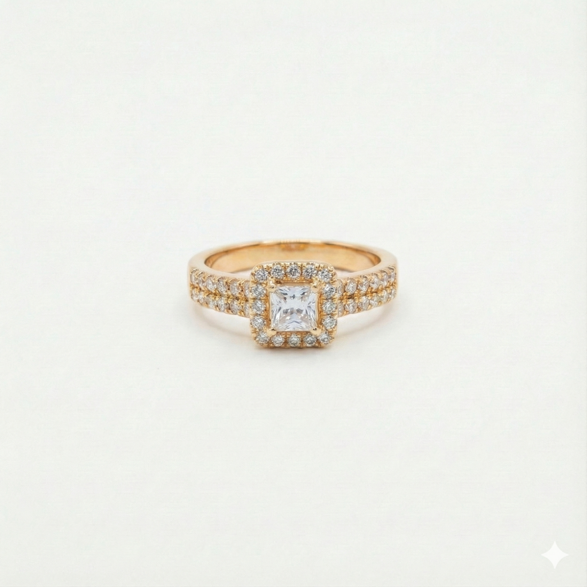 The Royal Square Adjustable Solitaire