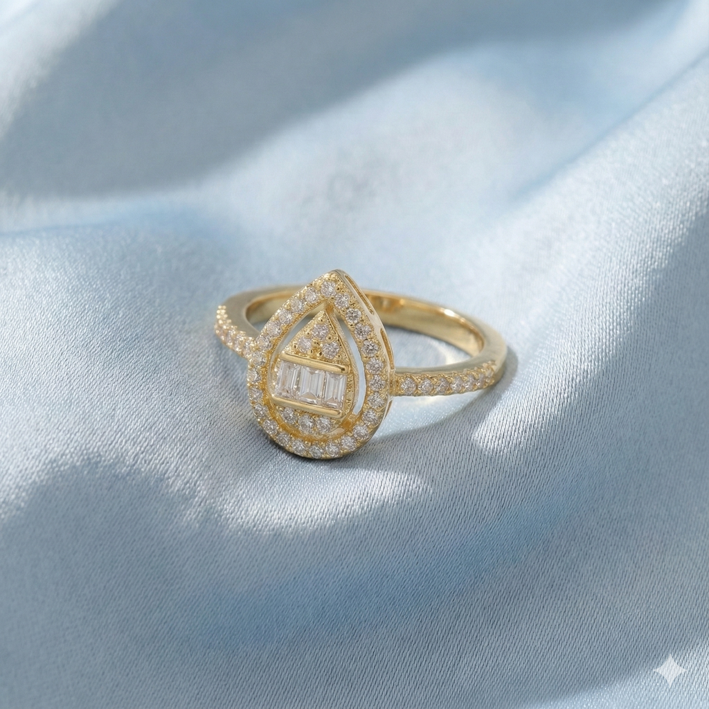 The Midnight Tear Statement Ring