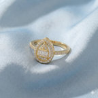 The Midnight Tear Statement Ring