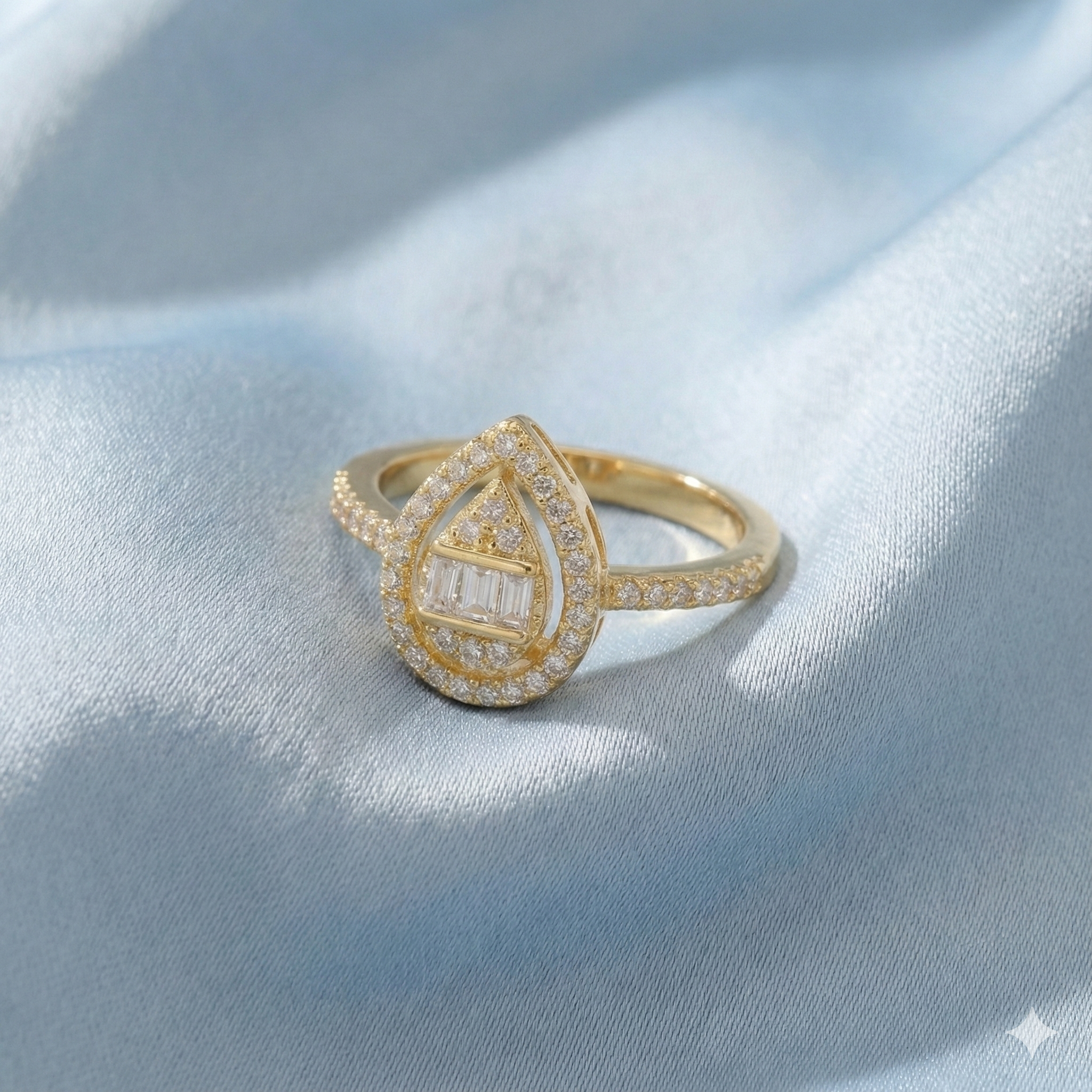 The Midnight Tear Statement Ring