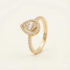 The Midnight Tear Statement Ring