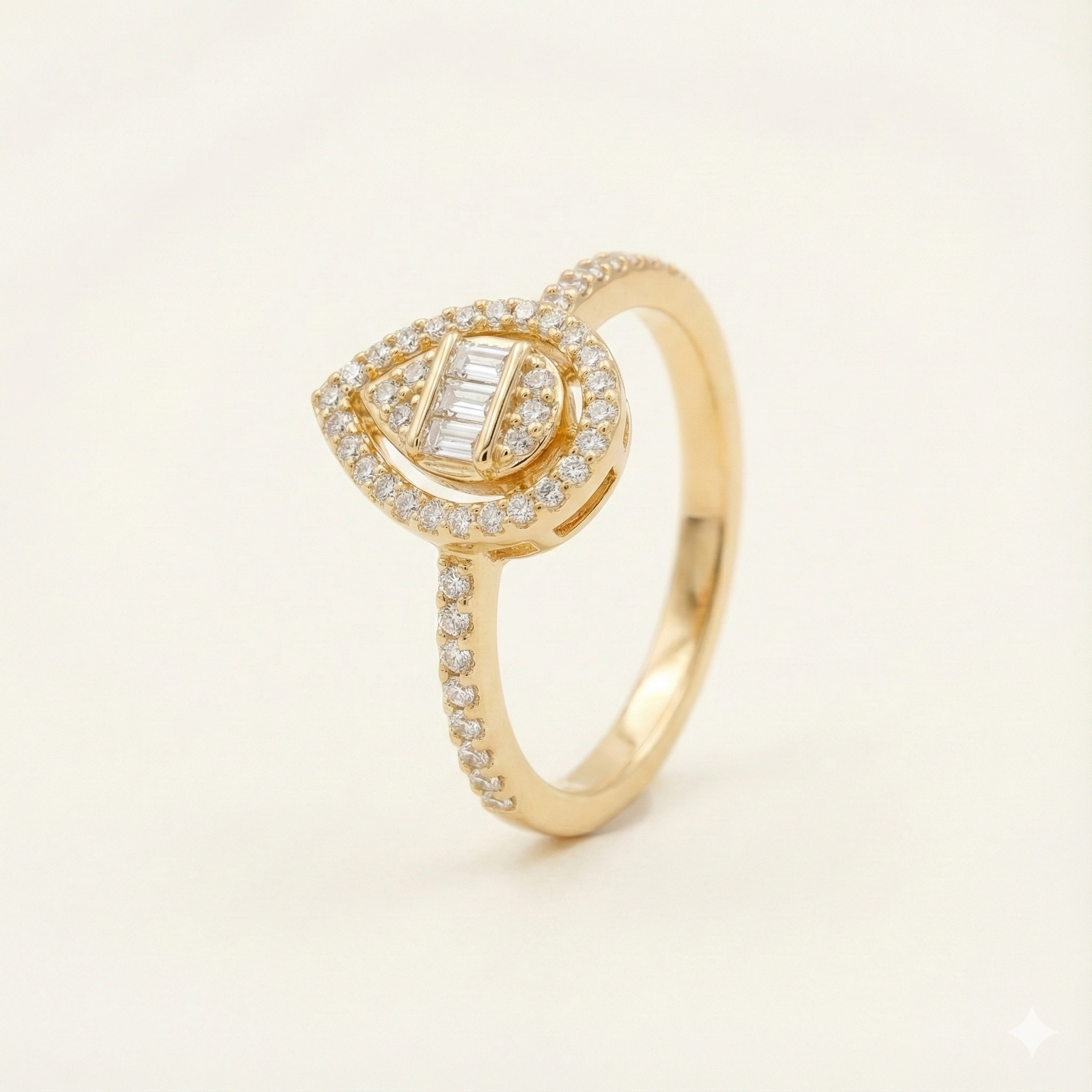 The Midnight Tear Statement Ring
