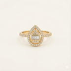 The Midnight Tear Statement Ring