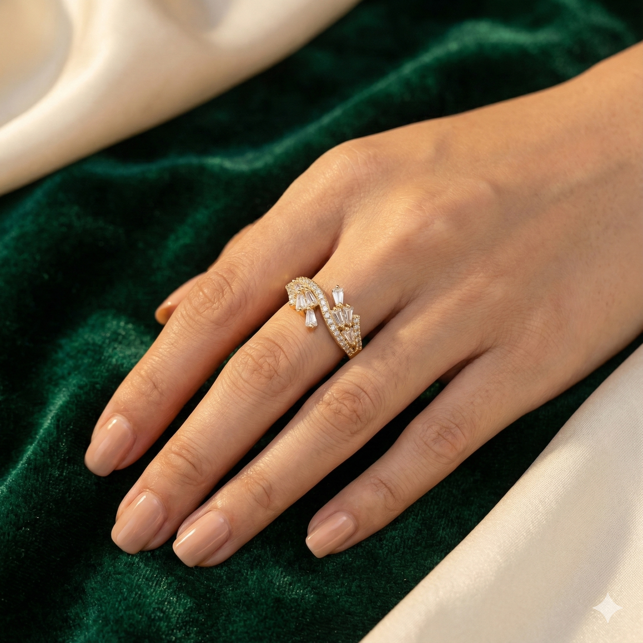 The Crystal Wing Wrap Ring