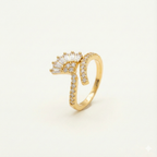 Golden Sunrise Radiance Ring