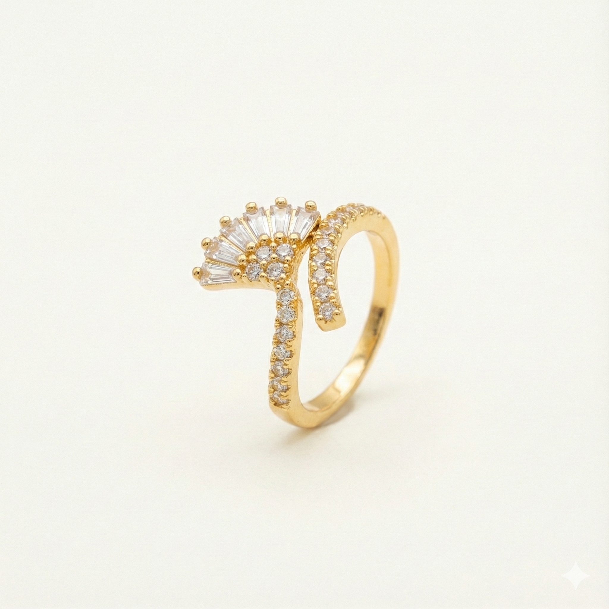 Golden Sunrise Radiance Ring
