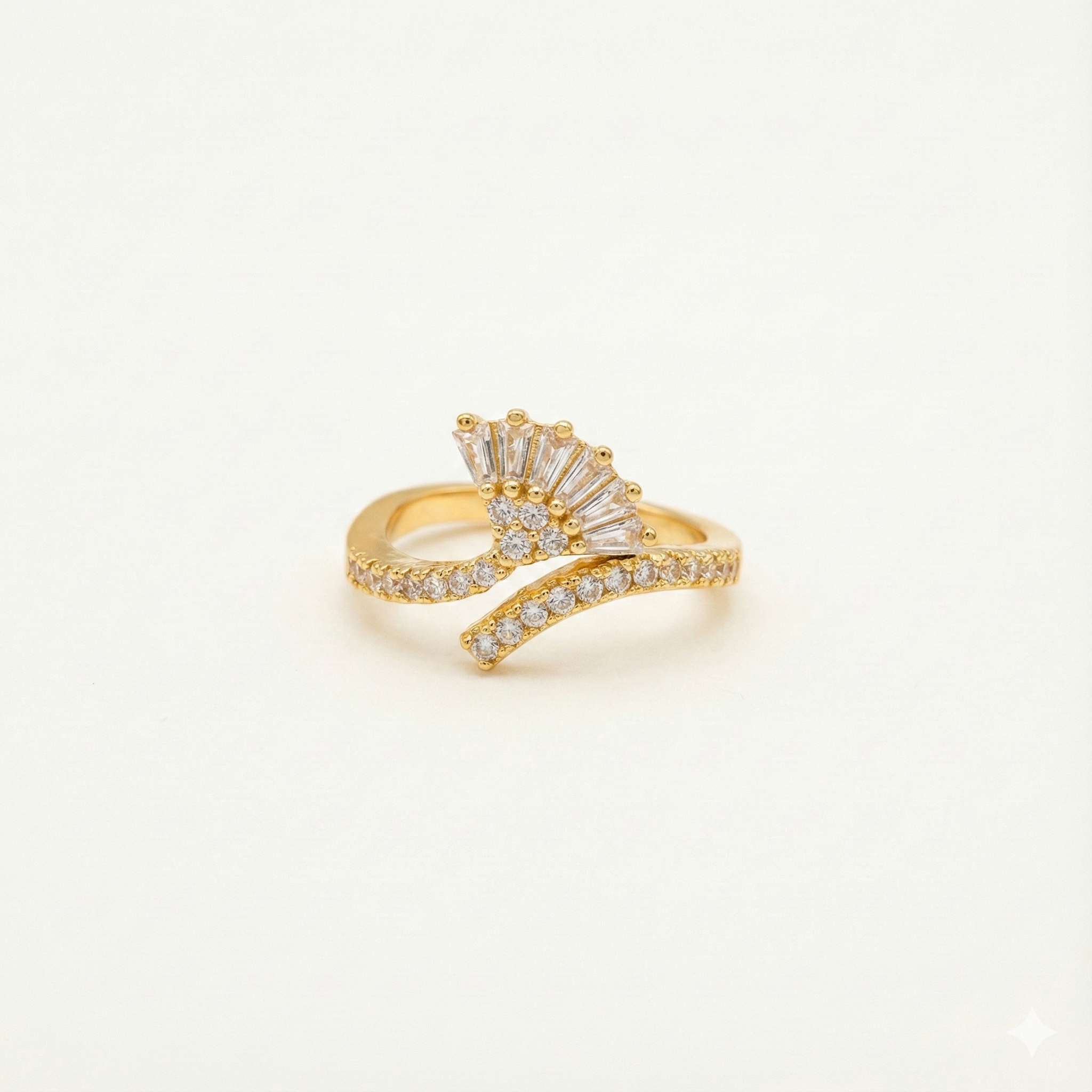 Golden Sunrise Radiance Ring