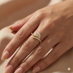 Golden Sunrise Radiance Ring