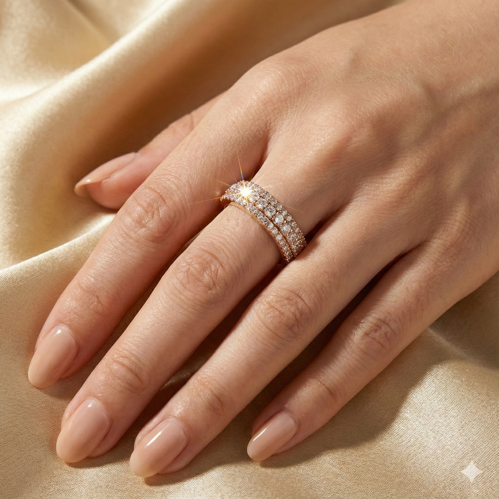 The Rose Glow Stacking Ring