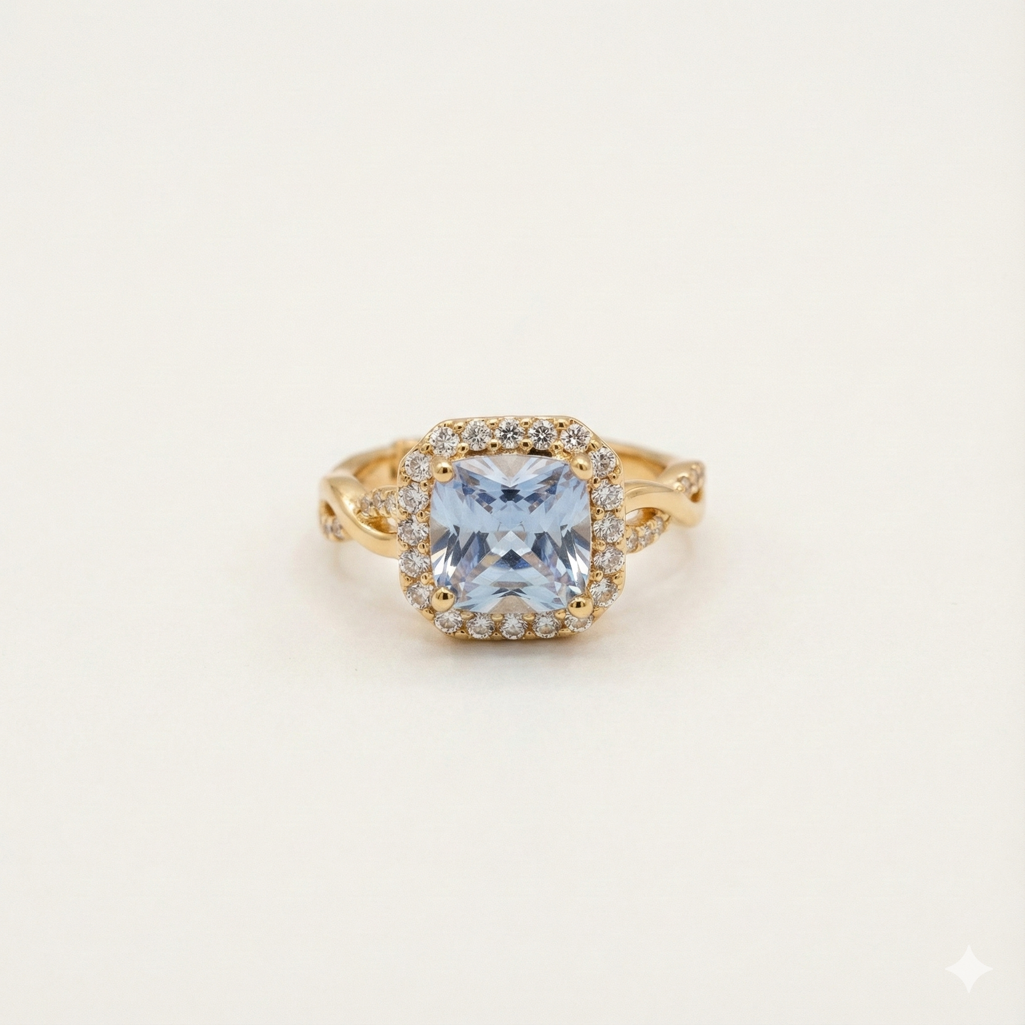 The Blue Sparkle Infinity Ring